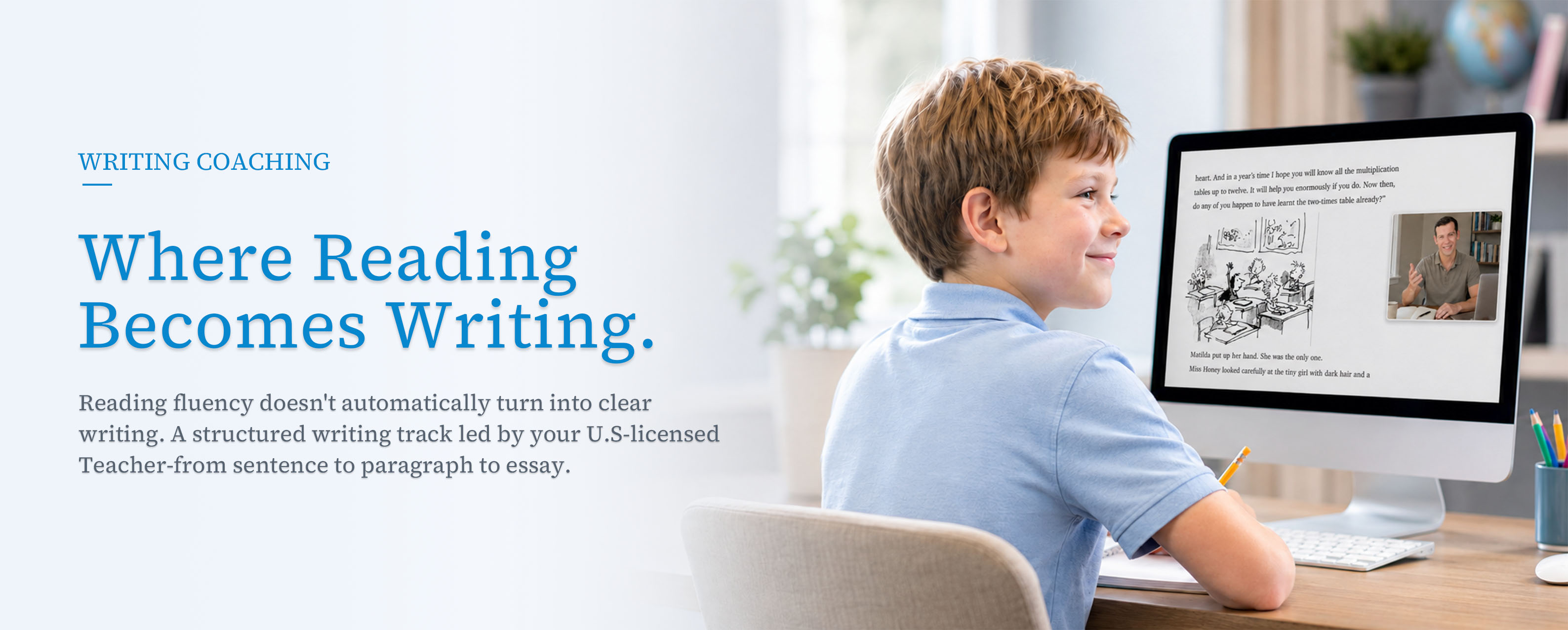 FutureKey School Writing Coaching program banner